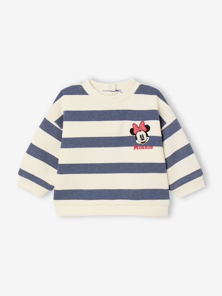 Sweatshirt + Leggings Set for Babies, Disney® MINNIE striped blue - vertbaudet enfant 