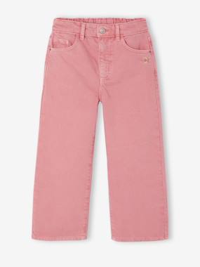 -Wide-leg trousers in girls' colours 