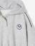 Cropped Sports Sweatshirt with Hood, for Girls marl grey - vertbaudet enfant 