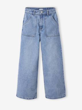 -Jean large poches charpentier fille
