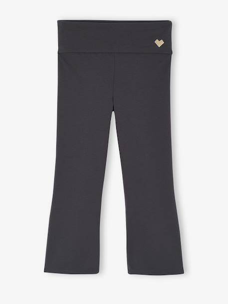 Wide Leg Dance Leggings for Girls anthracite - vertbaudet enfant 