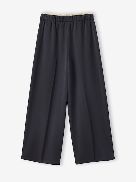 Wide-Leg Tailored Trousers for Girls, JONEN anthracite - vertbaudet enfant 