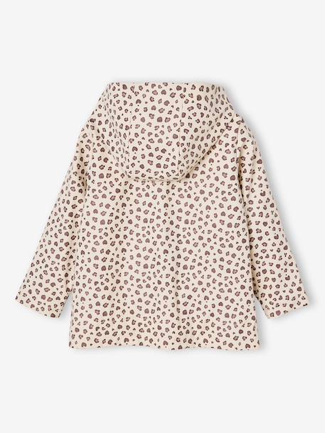 Ciré fille à capuche imprimé marine+multicolore+vanille - vertbaudet enfant 