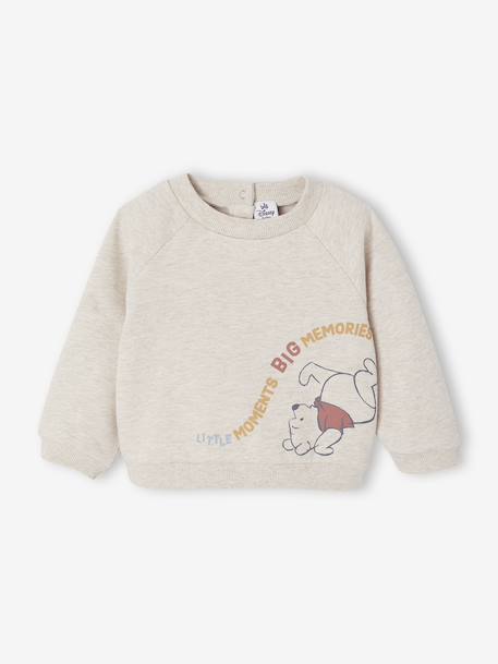 Sweat bébé Disney Winnie l'ourson beige chiné - vertbaudet enfant 