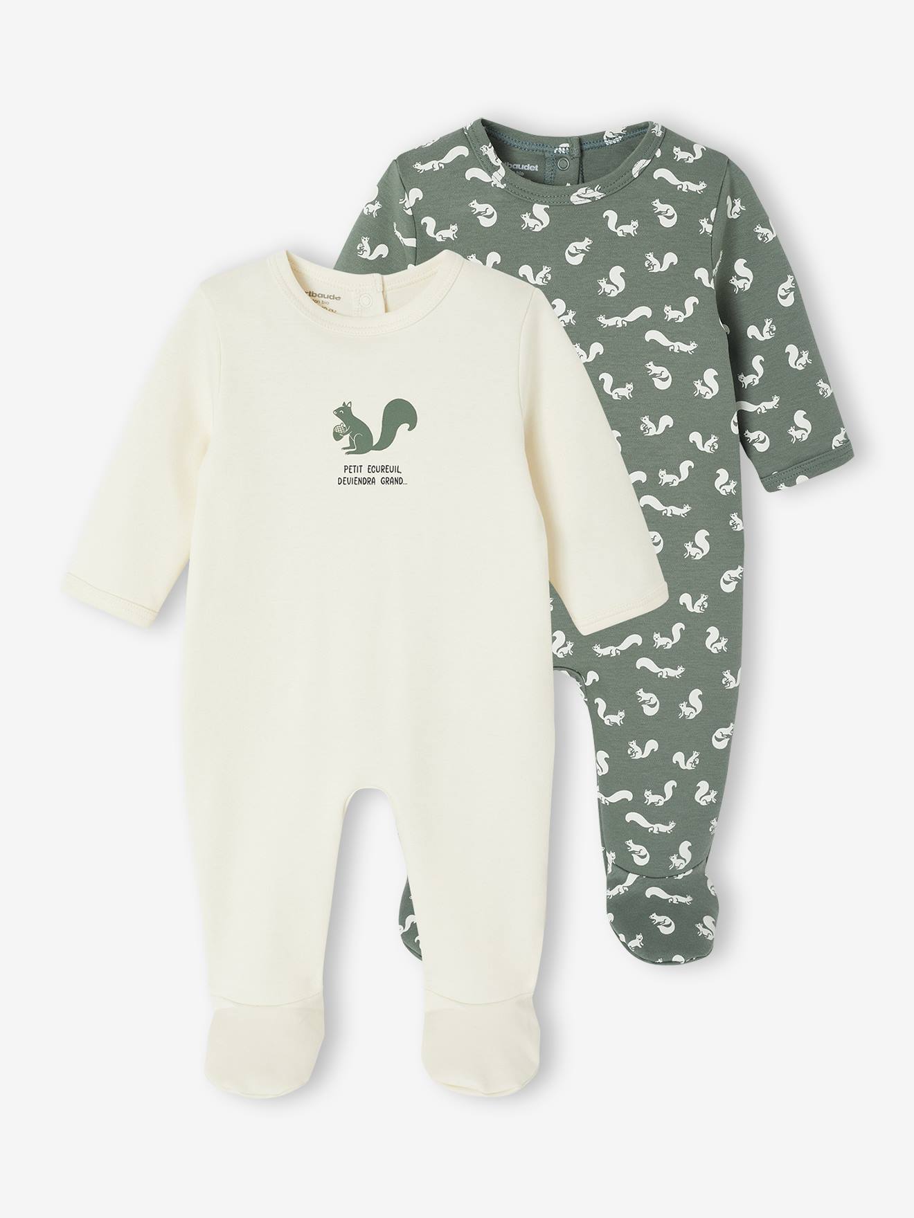Lot De 3 Pyjamas Bébé Garçon En Velours - Thème Marin - Taille 6 Mois (67 Cm) - Bleu Nuit