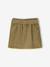 'Paperbag' Style Skirt in Corduroy for Girls golden beige+grey blue+olive+plum - vertbaudet enfant 