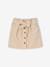 'Paperbag' Style Skirt in Corduroy for Girls golden beige+grey blue+olive+plum - vertbaudet enfant 