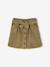 'Paperbag' Style Skirt in Corduroy for Girls golden beige+grey blue+olive+plum - vertbaudet enfant 