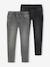 Lot 2 jeans garçon slim denim gris+double stone+stone - vertbaudet enfant 