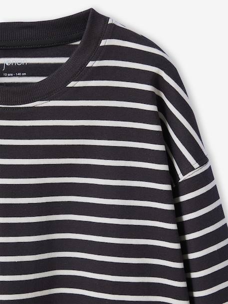 Striped T-Shirt for Boys, JONEN anthracite - vertbaudet enfant 