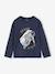 Long-Sleeved T-Shirt with Reversible Sequins for Boys navy blue - vertbaudet enfant 