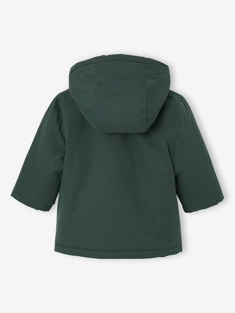 3-in-1 Parka with Removable Sherpa Jacket fir green - vertbaudet enfant 
