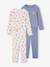 Pack of 2 Pyjamas in Ribbed Knit with Heart Print for Girls navy blue - vertbaudet enfant 