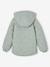 Lightweight Floral Jacket with Hood for Girls grey green+mauve - vertbaudet enfant 