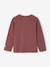 Flocked Long-Sleeved T-Shirt for Boys dusky pink - vertbaudet enfant 