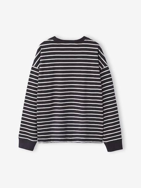 Striped T-Shirt for Boys, JONEN anthracite - vertbaudet enfant 