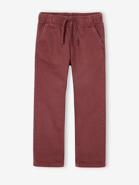 Pantalon garçon  fluide facile à enfiler garçon beige+bleu moyen+bleu nuit+terracotta - vertbaudet enfant 
