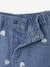 Wide-leg jeans with small embroidered hearts double stone+stone - vertbaudet enfant 