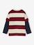 Striped T-Shirt with a Double-Sleeve Effect striped green+striped red - vertbaudet enfant 