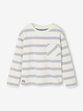Garçon-Tee-shirt manches longues effet rayé garçon