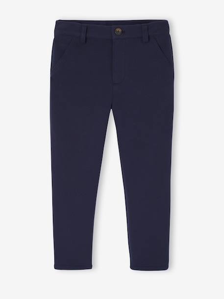 Pantalon garçon cérémonie en maille piquée marine - vertbaudet enfant 