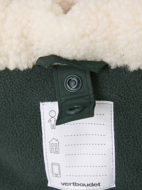3-in-1 Parka with Removable Sherpa Jacket fir green - vertbaudet enfant 