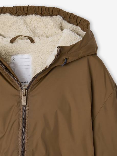 Coupe-vent garçon doublé sherpa à capuche caramel+kaki+marine+olive - vertbaudet enfant 