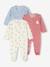 Pack of 3 Velour Sleepsuits for Newborns night blue - vertbaudet enfant 