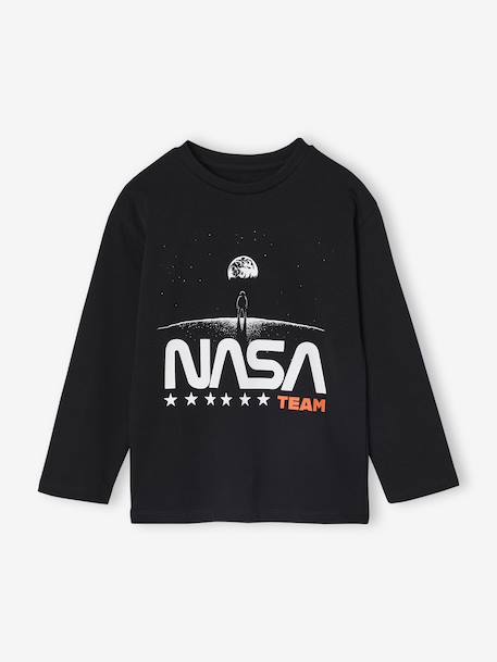 T-shirt manches longues garçon noir - vertbaudet enfant 