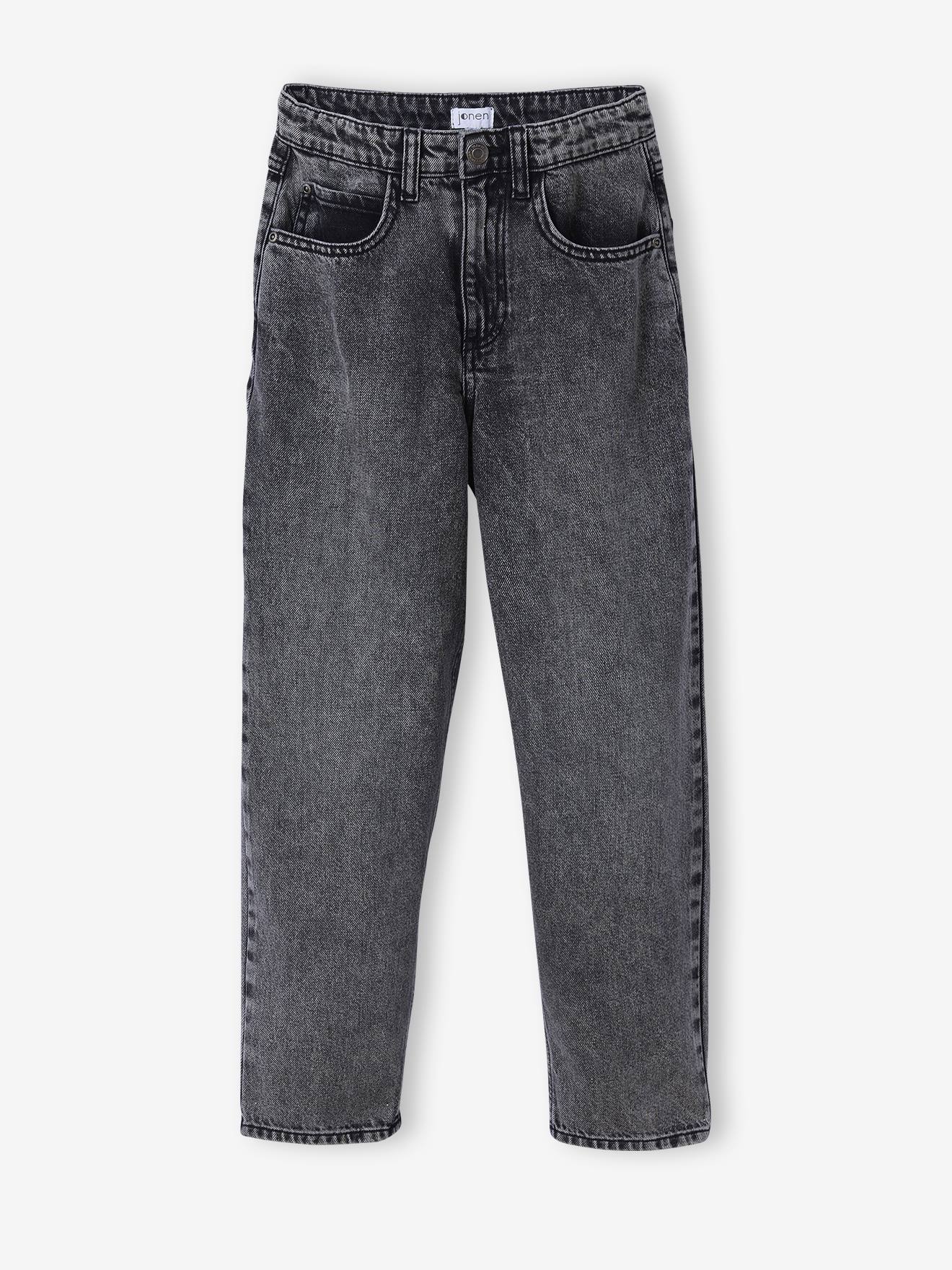 Loose Fit Jeans for Boys, JONEN - denim grey, Boys