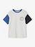 Short-Sleeved T-Shirt with Contrasting Sleeves, for Boys marl grey - vertbaudet enfant 