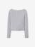 Lot de 2 t-shirts en côtes fille gris chiné - vertbaudet enfant 