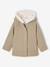 Woollen Fabric Coat with Hood anthracite+marl beige - vertbaudet enfant 