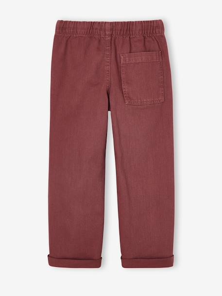Easy-to-put-on fluid trousers for boys beige+medium blue+night blue+terracotta - vertbaudet enfant 
