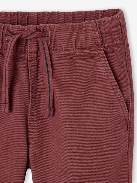 Easy-to-put-on fluid trousers for boys beige+medium blue+night blue+terracotta - vertbaudet enfant 