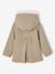 Woollen Fabric Coat with Hood anthracite+marl beige - vertbaudet enfant 