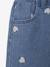 Wide-leg jeans with small embroidered hearts double stone+stone - vertbaudet enfant 