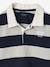 Polo rayé garçon gris chiné+marine+vert+vert d'eau - vertbaudet enfant 