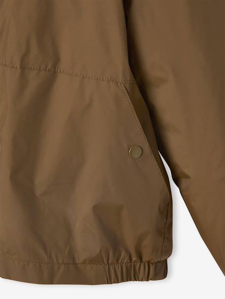 Coupe-vent garçon doublé sherpa à capuche caramel+kaki+marine+olive - vertbaudet enfant 