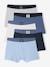 Pack of 5 Plain Boxers for Boys blue - vertbaudet enfant 