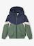Colourblock Windcheater Jacket for Boys BEIGE DARK SOLID WITH DESIGN+green - vertbaudet enfant 
