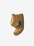 Mid-top fur-lined leather trainers with touch 'n' close fastening for babies camel+green+navy blue - vertbaudet enfant 