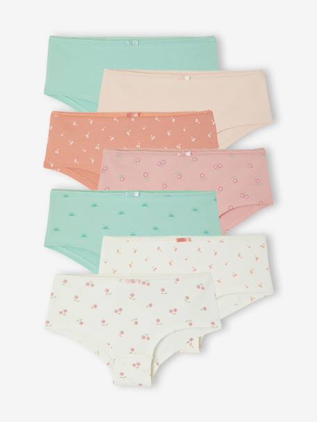 Pack of 7 Briefs for Girls rose - vertbaudet enfant 