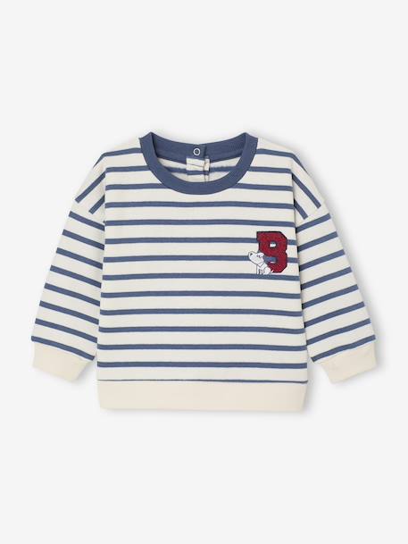 Sweatshirt + trouser set for babies grey blue - vertbaudet enfant 