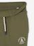 Pantalon jogging 'Athletic' garçon en molleton anthracite+chocolat+kaki - vertbaudet enfant 