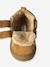 Baskets bébé garçon cuir à scratchs camel+marine+vert - vertbaudet enfant 