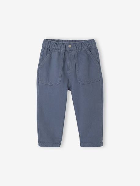 Sweatshirt + trouser set for babies grey blue - vertbaudet enfant 