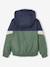 Colourblock Windcheater Jacket for Boys BEIGE DARK SOLID WITH DESIGN+green - vertbaudet enfant 
