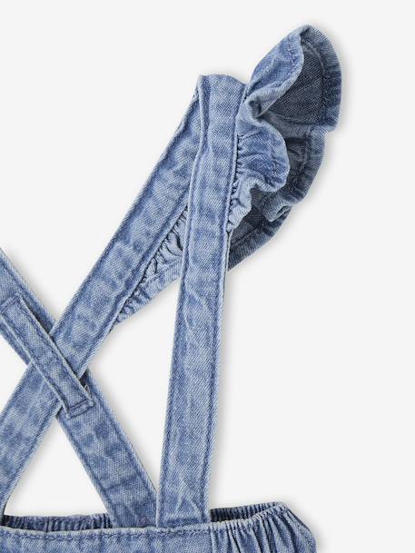 Denim Pinafore Skirt stone - vertbaudet enfant 