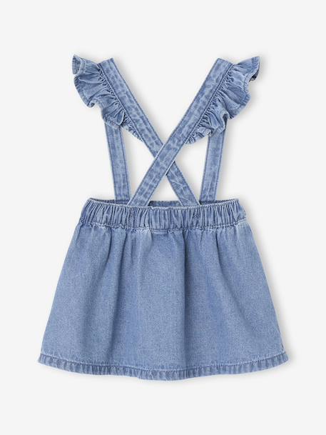 Denim Pinafore Skirt stone - vertbaudet enfant 